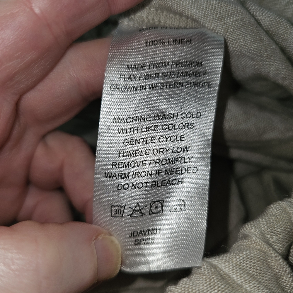 Quince 100% European Linen Tapered FLAX Ankle Pants In XS - Picture 8 of 10